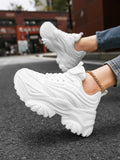 LOURDASPREC-WOMEN'S SHOES CASUAL SHOES VERSATILE SHOES Comfortable Platform White Sneakers