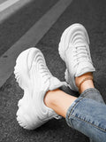 LOURDASPREC-WOMEN'S SHOES CASUAL SHOES VERSATILE SHOES Comfortable Platform White Sneakers