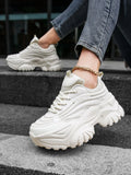 LOURDASPREC-WOMEN'S SHOES CASUAL SHOES VERSATILE SHOES Comfortable Platform White Sneakers