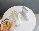 LOURDASPREC-WOMEN'S SHOES CASUAL SHOES VERSATILE SHOES Comfortable White Platform Sneakers