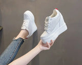 LOURDASPREC-WOMEN'S SHOES CASUAL SHOES VERSATILE SHOES Comfortable White Platform Sneakers