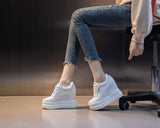 LOURDASPREC-WOMEN'S SHOES CASUAL SHOES VERSATILE SHOES Comfortable White Platform Sneakers