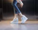 LOURDASPREC-WOMEN'S SHOES CASUAL SHOES VERSATILE SHOES Comfortable White Platform Sneakers