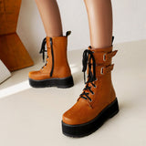 LOURDASPREC-new trends shoes seasonal shoes Double Row Metal Belt Martin Boots