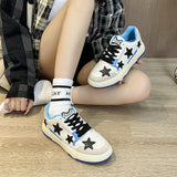 LOURDASPREC-new trends shoes seasonal shoes Skater Girl Aesthetic Star Sneakers