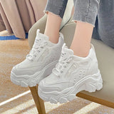 LOURDASPREC-WOMEN'S SHOES CASUAL SHOES VERSATILE SHOES High Top Platform White Sneakers