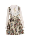 LOURDASPREC-Vacation Outfits Ins Style Vintage Floral Print Tank Dress