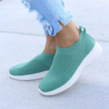 LOURDASPREC- Eco-Friendly Slip-On Mesh White Sneakers