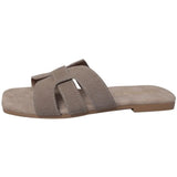 LOURDASPREC- Flat Non-Slip Open Toe Beach Slippers