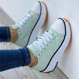 LOURDASPREC- Casual Platform Lace-Up Sneakers