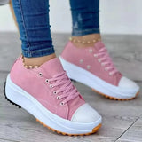 LOURDASPREC- Casual Platform Lace-Up Sneakers