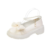 LOURDASPREC- Fashionable Mary Janes with Thick Platforms and Bows