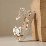 LOURDASPREC- Elegant Pearl Bowknot Summer Sandals