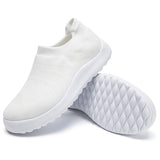 LOURDASPREC- Lightweight White Knitting Sock Flat