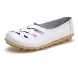 LOURDASPREC- Eco-Friendly Slip-On Leather Women’s Ballet Flats