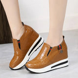 LOURDASPREC- Height Increasing Slip-On Wedge Sneakers