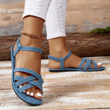 LOURDASPREC- Flat Roman Strap Sandals