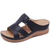 LOURDASPREC- Fashionable Open-Toe Non-Slip Wedge Sandals