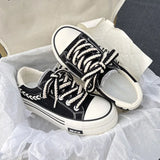 LOURDASPREC- Platform Canvas Height-Increasing Chunky Sneakers