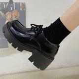 LOURDASPREC- British Girl Japanese Style Retro Mary Jane Platform Shoes