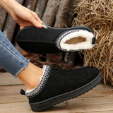 LOURDASPREC- New Chelsea Ankle Snow Boots: Fur Lined Winter Platform Flats