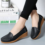 LOURDASPREC- Eco-Friendly Soft Leather Heeled Loafers