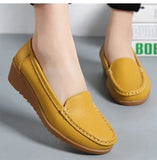 LOURDASPREC- Eco-Friendly Soft Leather Heeled Loafers