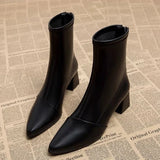 LOURDASPREC- Thick Heel Eco Ankle Boots