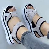 LOURDASPREC- Eco-Friendly Soft Wedge Platform Heeled Sandals