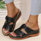 LOURDASPREC- Fashionable Open-Toe Non-Slip Wedge Sandals