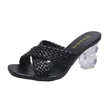 LOURDASPREC- Eco-Friendly Transparent High Heels Sandals