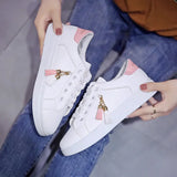 LOURDASPREC- Breathable Mesh Sneakers: Casual White Vulcanized Sports Shoes