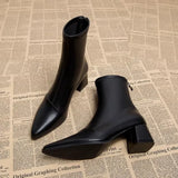 LOURDASPREC- Thick Heel Eco Ankle Boots