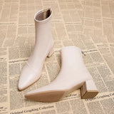 LOURDASPREC- Thick Heel Eco Ankle Boots