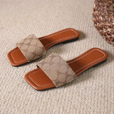 LOURDASPREC- Ankle Strap Open Toe Flat Slippers