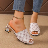 LOURDASPREC- Flower Print High Heels