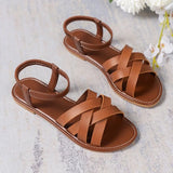 LOURDASPREC- Flat Roman Strap Sandals