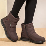 LOURDASPREC- Waterproof Black Ankle Snow Boots