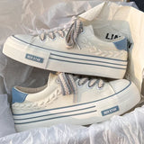 LOURDASPREC- Platform Canvas Height-Increasing Chunky Sneakers