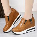 LOURDASPREC- Height Increasing Slip-On Wedge Sneakers