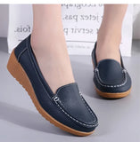 LOURDASPREC- Eco-Friendly Soft Leather Heeled Loafers