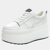 LOURDASPREC-WOMEN'S SHOES CASUAL SHOES VERSATILE SHOES Platform Sneakers White Leather