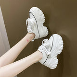 LOURDASPREC-WOMEN'S SHOES CASUAL SHOES VERSATILE SHOES Platform White Chunky Sneakers