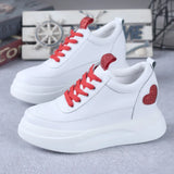 LOURDASPREC-WOMEN'S SHOES CASUAL SHOES VERSATILE SHOES White Platform Sneakers Comfortable