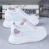 LOURDASPREC-WOMEN'S SHOES CASUAL SHOES VERSATILE SHOES White Platform Sneakers Comfortable