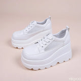 LOURDASPREC-WOMEN'S SHOES CASUAL SHOES VERSATILE SHOES White Sneakers Women's Platform