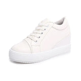 LOURDASPREC-WOMEN'S SHOES CASUAL SHOES VERSATILE SHOES White Wedge Platform Sneakers