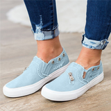 Lourdasprec-Zipper-Decorate Flat Slip-on Sneakers