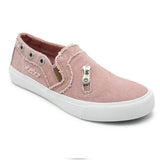 Lourdasprec-Zipper-Decorate Flat Slip-on Sneakers