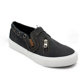 Lourdasprec-Zipper-Decorate Flat Slip-on Sneakers